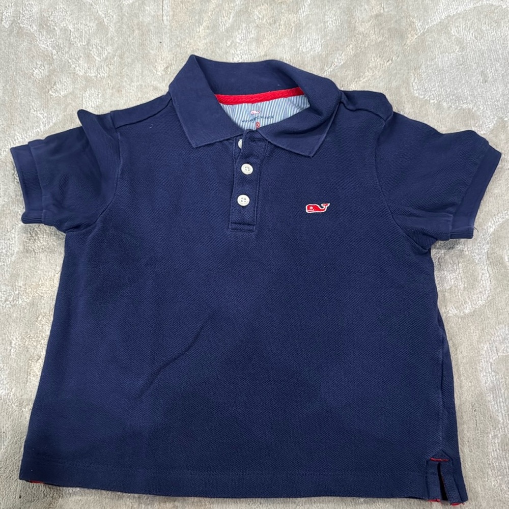 Vineyard vines for target navy blue polo size 2T with red whale